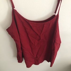 LA Hearts Maroon Red Tank with Adjustable straps
